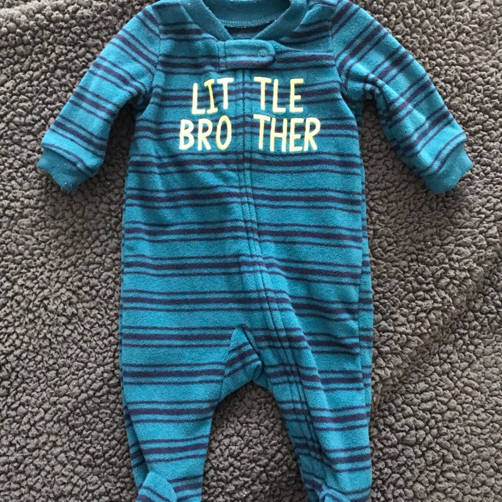 Boys Little Brother Fleece Sleep N’ Play Pajama.
